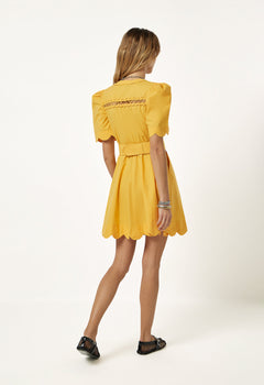 Euphoric Short Dress Warm Sun
