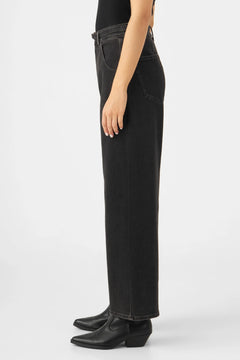 Blink Wide Cropped Jeans Black Denim
