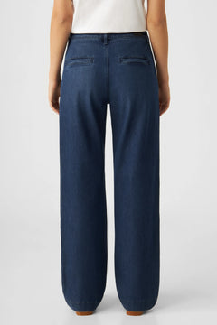 Glow Flared Chino Jeans Dark Blue