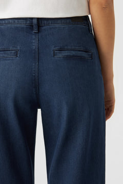 Glow Flared Chino Jeans Dark Blue
