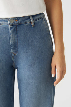 Glow Flared Chino Jeans Medium Blue