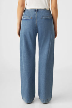 Glow Flared Chino Jeans Medium Blue