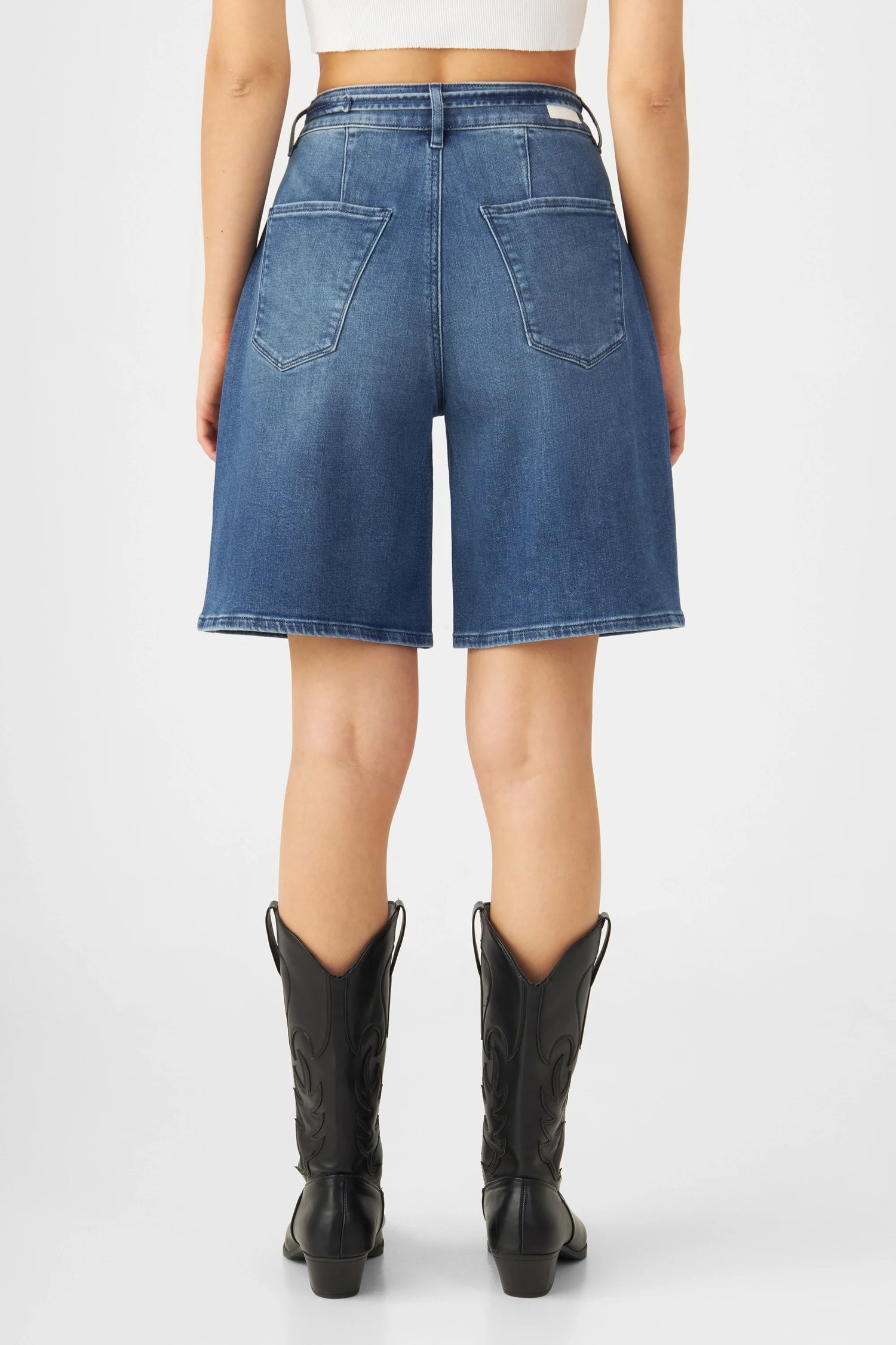 Blinky Soft Denim Shorts Vintage Blue