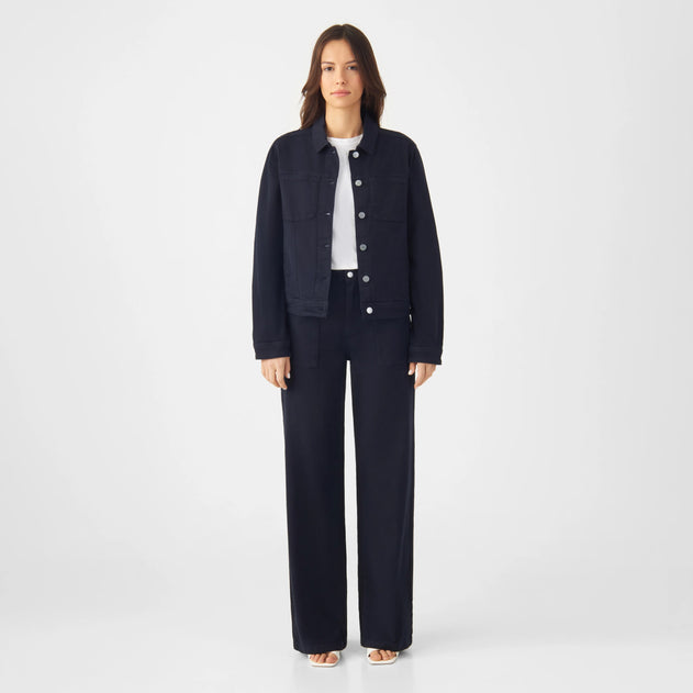 Dew Flared Worker Jeans Nightsky Navy