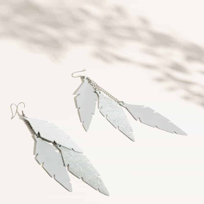 Feathers Midi Trio Earrings