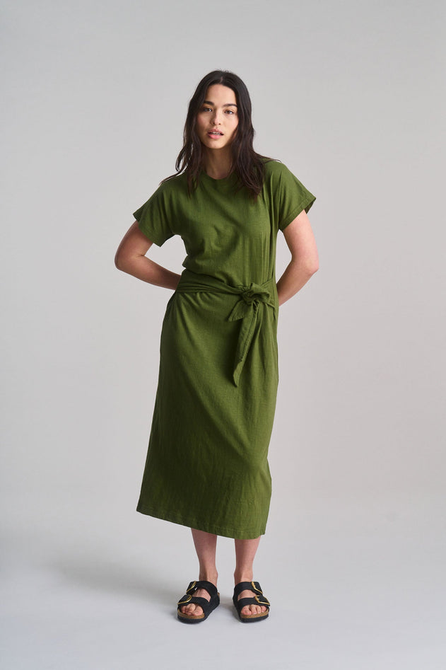 Fonda Organic Cotton Dress Green