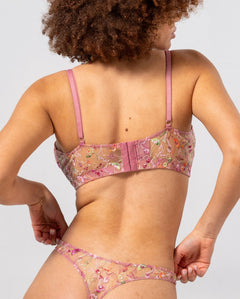 Mesh Balconette Pink