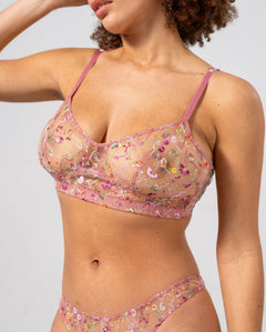 Mesh Balconette Pink