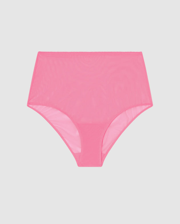 Mesh Highwaist Briefs Candy Pink