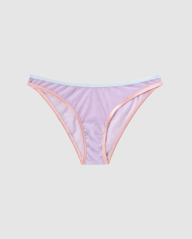 Mesh Bikini Briefs Pastel Lilac
