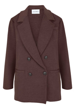 Forza Knitted Merino Blazer Chocolate