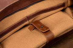 Leather Backpack Boston Collection Tobacco