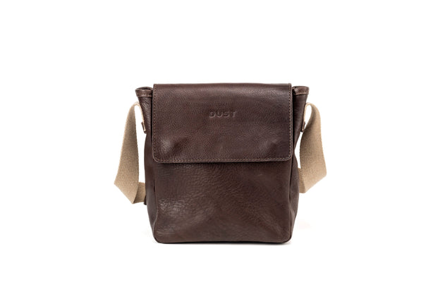 Leather Messenger Park Avenue Collection Coffee