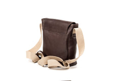 Leather Messenger Park Avenue Collection Coffee