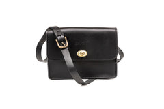 Leather Crossbody Santa Fe Collection Black