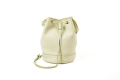 Leather Bucket Bag Chelsea Collection Pistachio