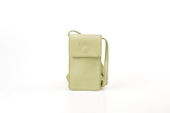 Leather Phone Holder Silicon Valley Collection Pistachio