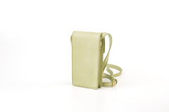 Leather Phone Holder Silicon Valley Collection Pistachio