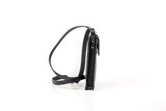 Leather Phone Holder Silicon Valley Collection Black