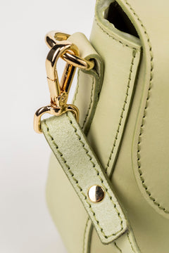 Leather Crossbody Broadway Collection Pistachio