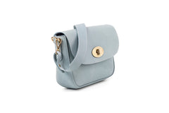 Leather Crossbody Broadway Collection Light Blue