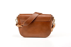 Leather Crossbody Broadway Collection Brown