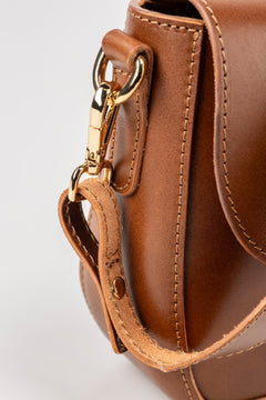 Leather Crossbody Broadway Collection Brown