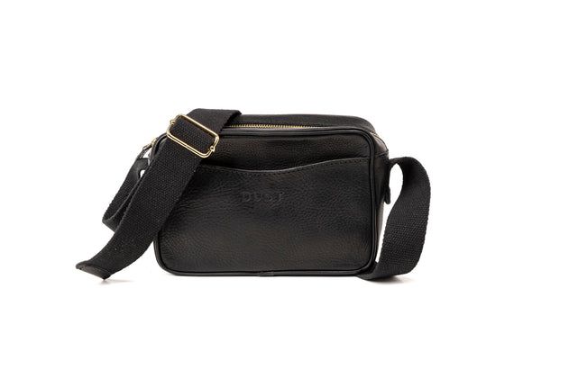 Leather Crossbody Sausalito Collection Black