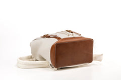 Leather Backpack Laurel Canyon Collection White