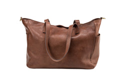 Leather Tote Fifth Avenue Collection Tobacco Brown