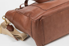 Leather Tote Fifth Avenue Collection Tobacco Brown