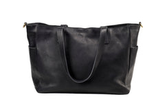 Leather Tote Fifth Avenue Collection Black