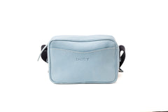 Leather Crossbody Sausalito Collection Light Blue