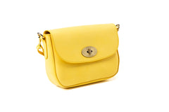 Leather Crossbody Broadway Collection Yellow