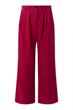 Lola Cupro Trousers Berry