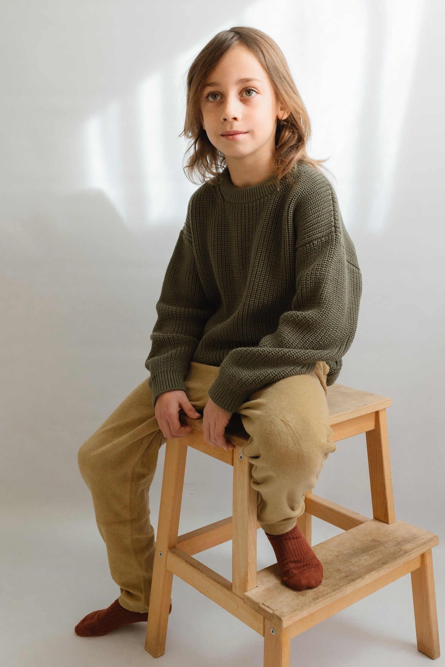 Kid's Golaf Knitted Sweater Green