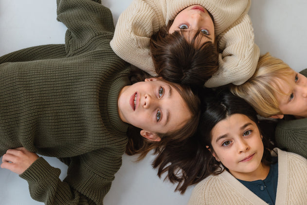 Kid's Golaf Knitted Sweater Green