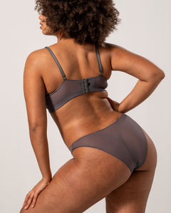 Mesh Bikini Briefs Grey