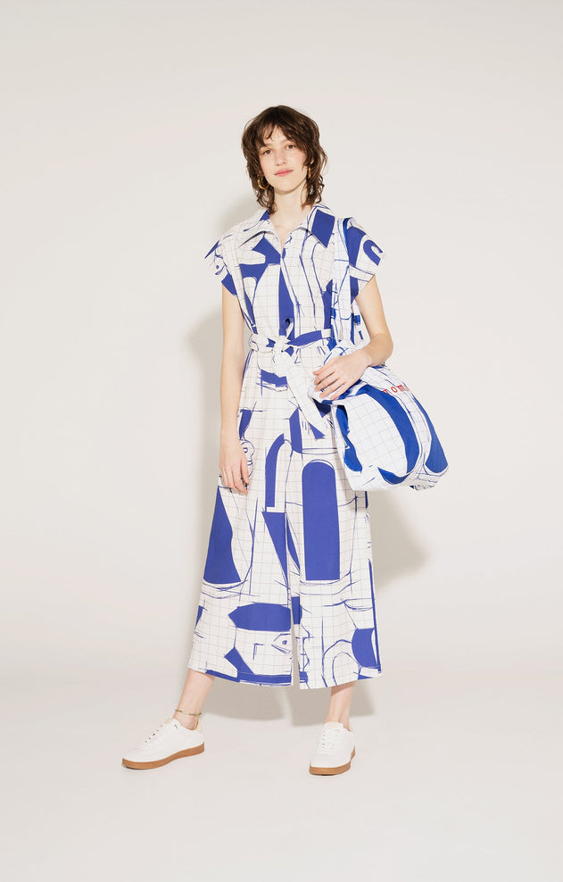 Gudauri Tote Bag Sketch Blue
