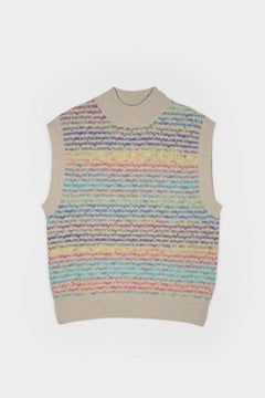 Iride Recycled Wool Vest Rainbow Day