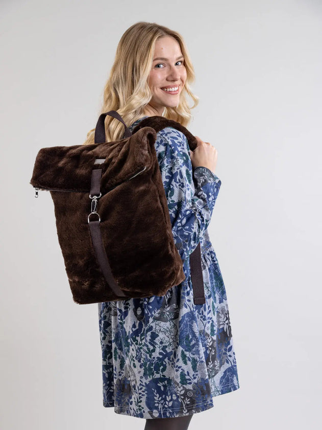 Kohmea Bag Brown Faux Fur