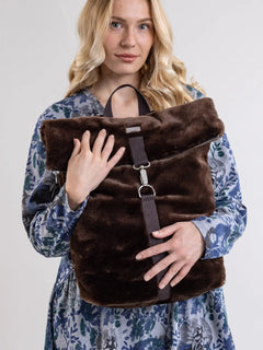 Kohmea Bag Brown Faux Fur