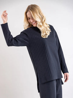 Olos Ribbed Shirt Black