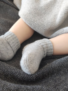 Baby's Cashmere Socks Grey