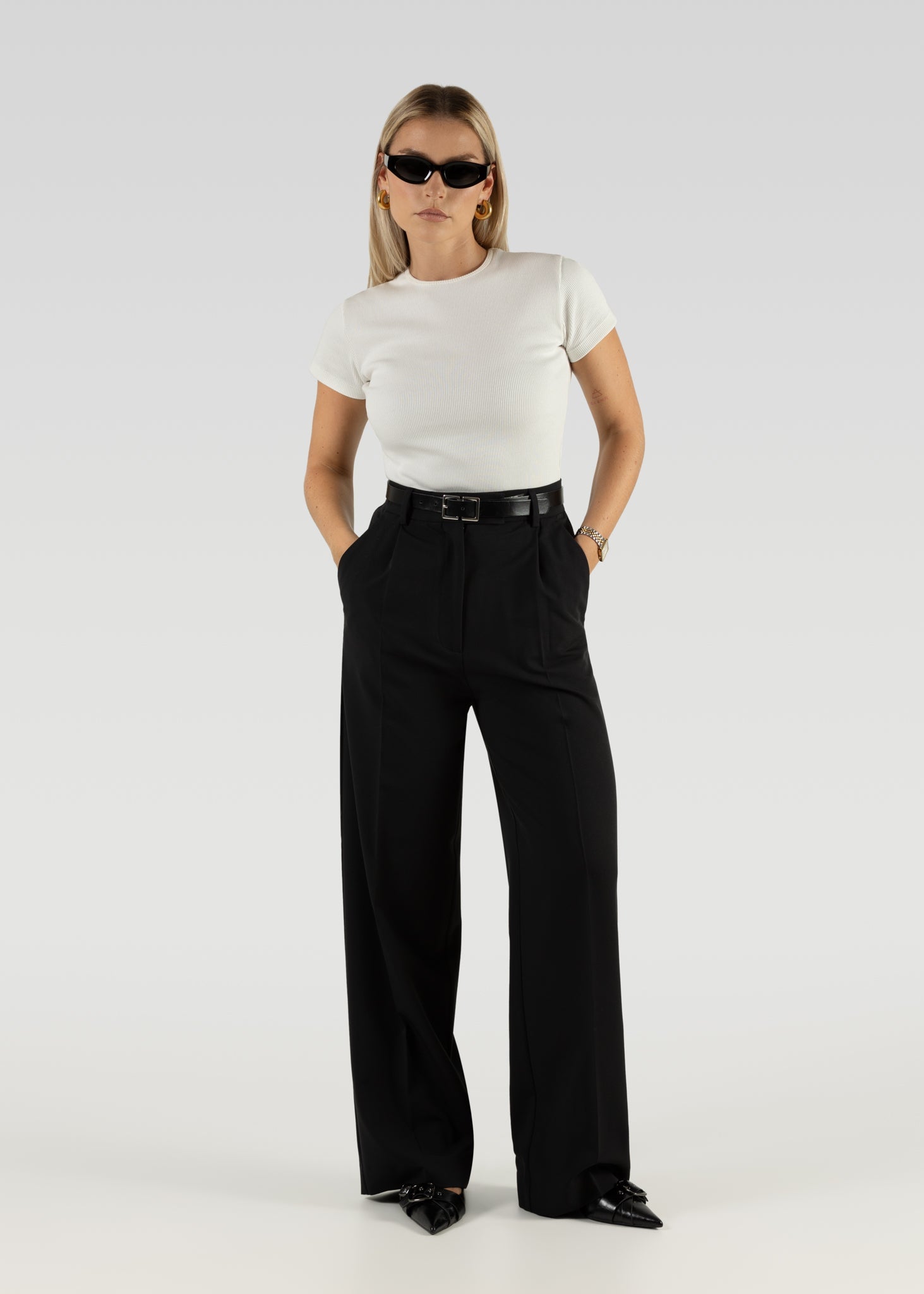 GS T-Shirt Full Length - White