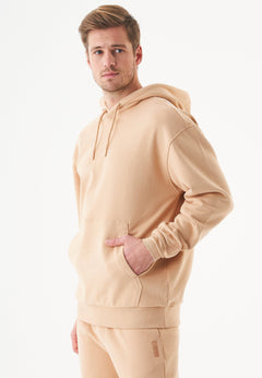 Halki Unisex Soft Touch Organic Cotton Hoodie Beige