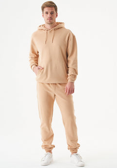 Halki Unisex Soft Touch Organic Cotton Hoodie Beige