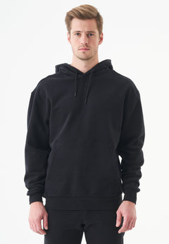 Halki Unisex Soft Touch Organic Cotton Hoodie Black