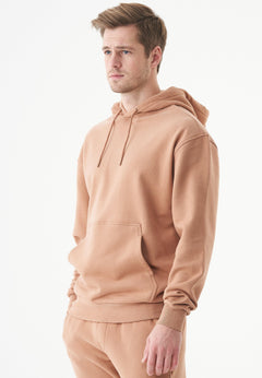 Halki Unisex Soft Touch Organic Cotton Hoodie Light Brown