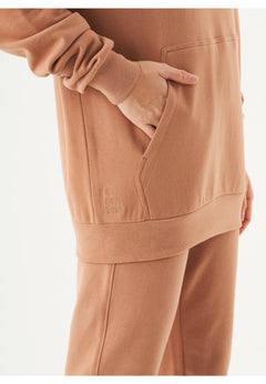 Halki Unisex Soft Touch Organic Cotton Hoodie Light Brown